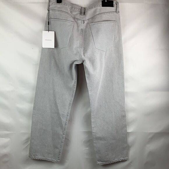 Goldsign gray button fly straight leg jeans size 30 NWT - Picture 8 of 16